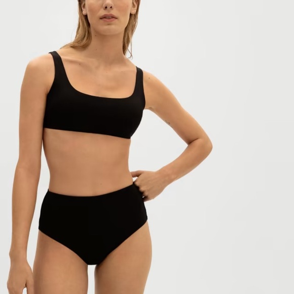 Everlane The High-Rise Hipster Bottom in Black Size Small - Picture 1 of 4